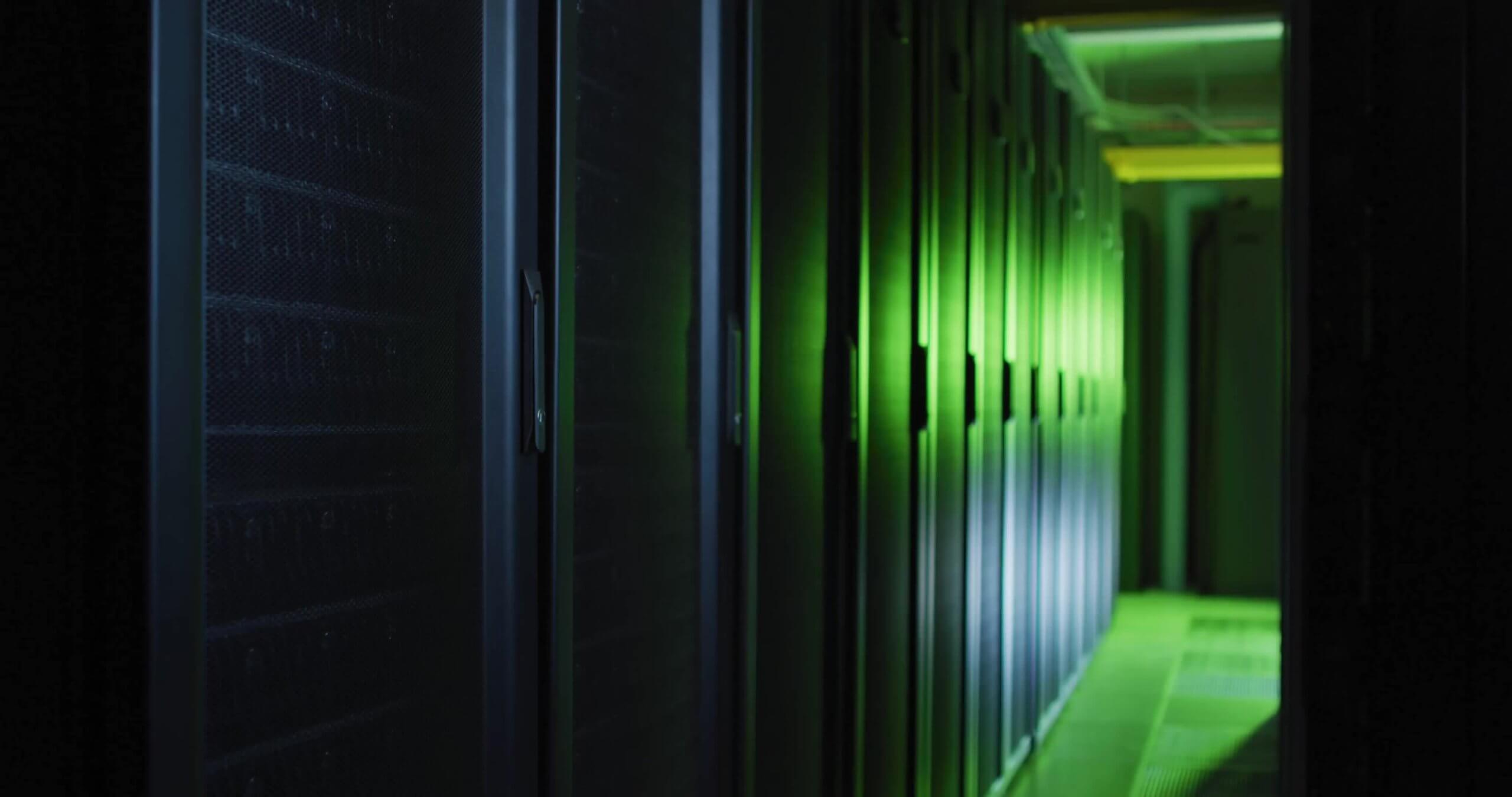 A pair of technical engineers inspecting data center gas engines, a key role in PowerUP's innovative solutions